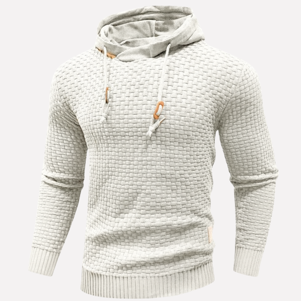 Avslappnad pullover-hoodie för herr