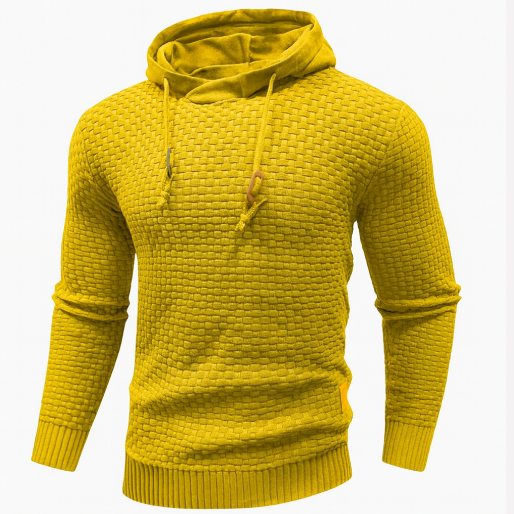 Avslappnad pullover-hoodie för herr
