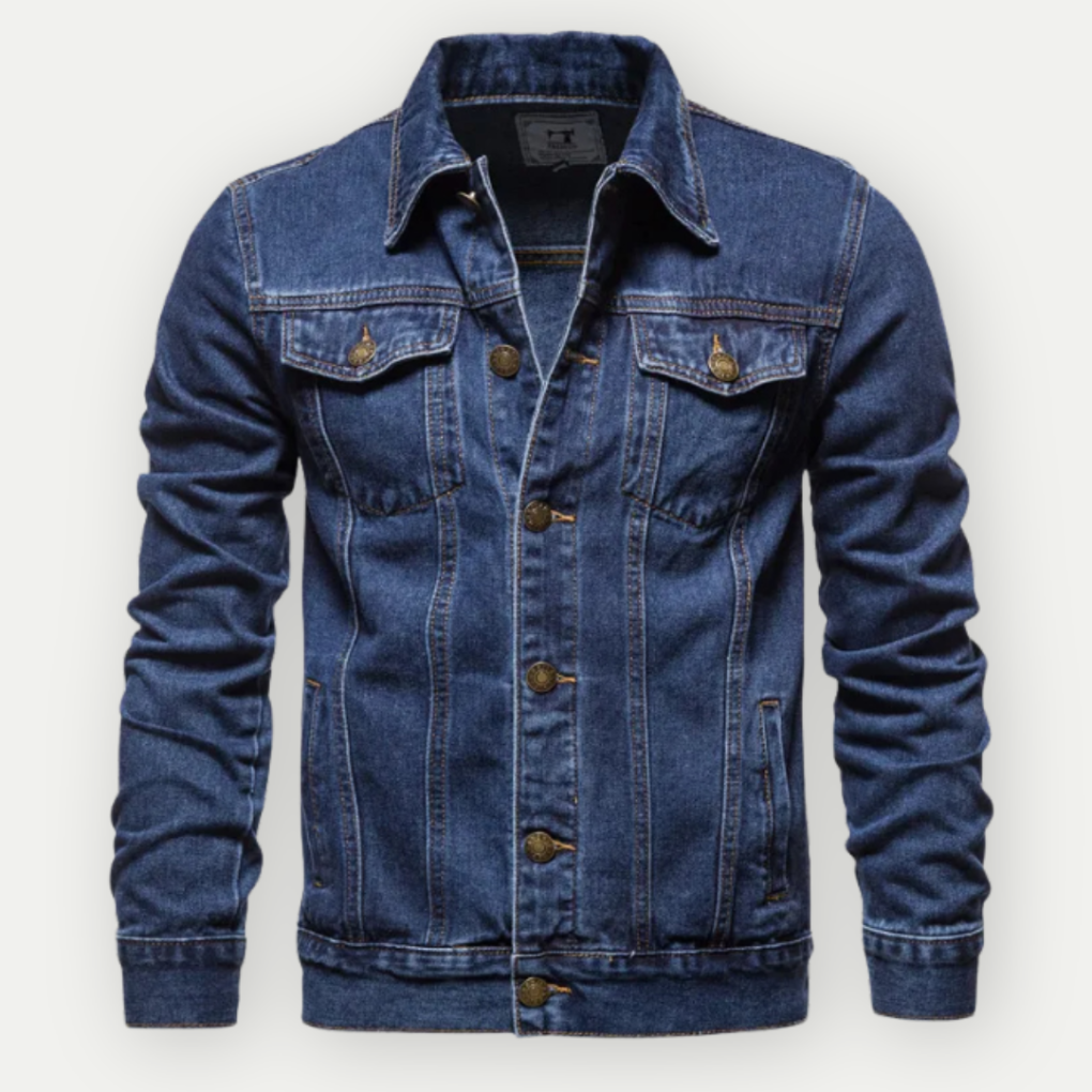 Denim truckerjacka för herrar