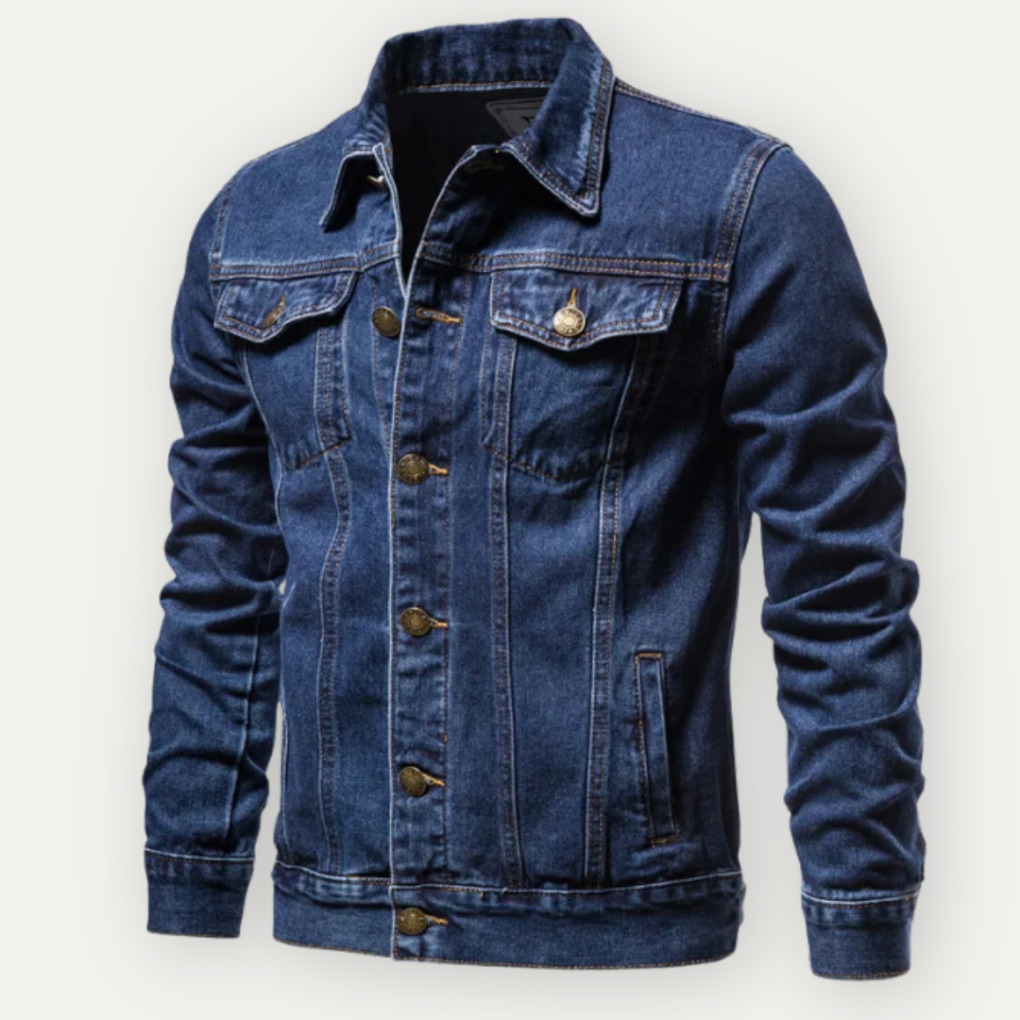 Truckerjacka i jeanstyg