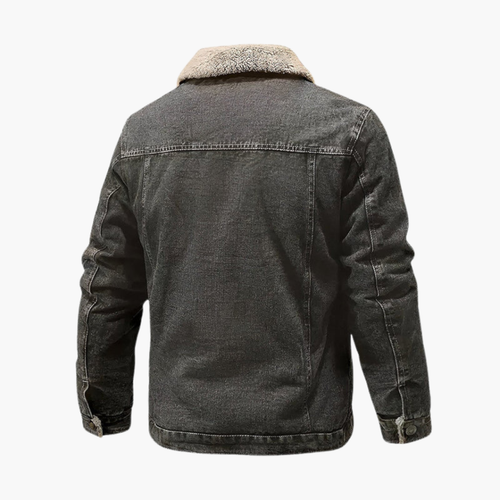 Fleece-lined denim jacket for men – Sale price