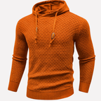 Avslappnad pullover-hoodie för herr