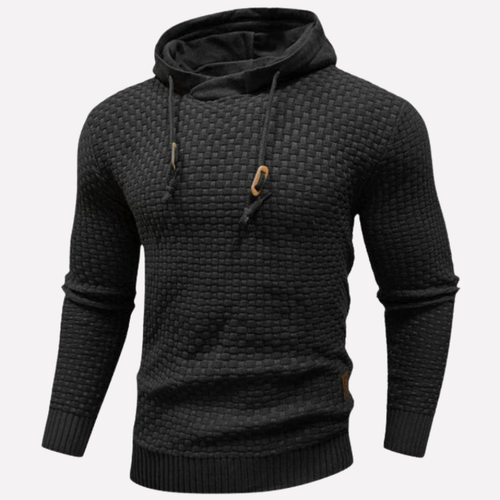 Avslappnad pullover-hoodie för herr