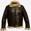 Jacka i shearling-look för herr
