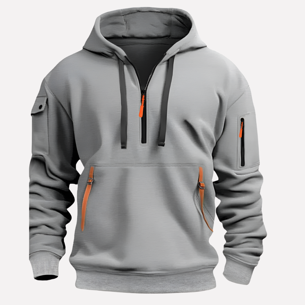 Hoodie för herr med reglerbar luva