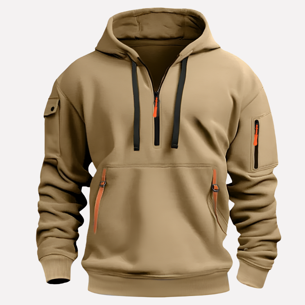 Hoodie för herr med reglerbar luva