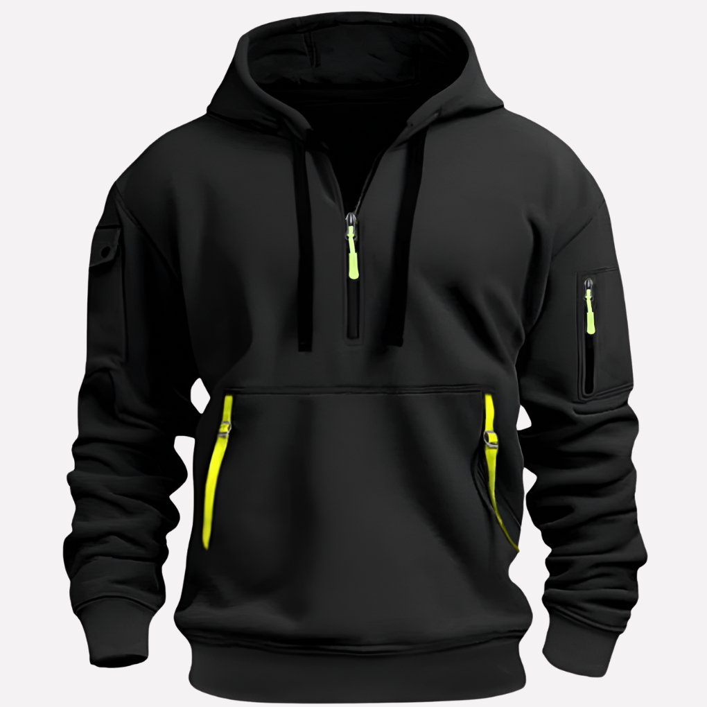 Hoodie för herr med reglerbar luva