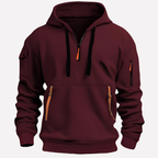 Hoodie för herr med reglerbar luva
