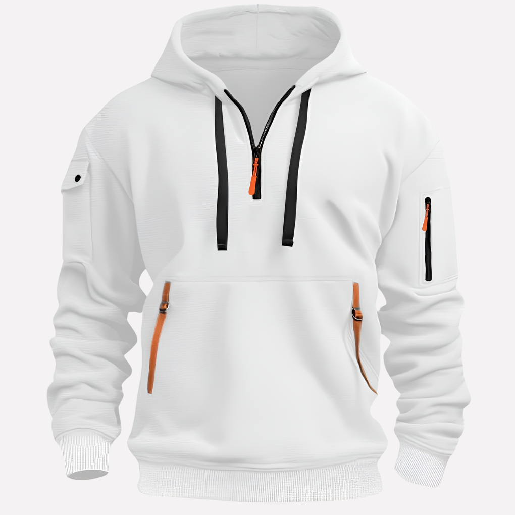 Hoodie för herr med reglerbar luva