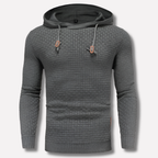 Avslappnad pullover-hoodie för herr